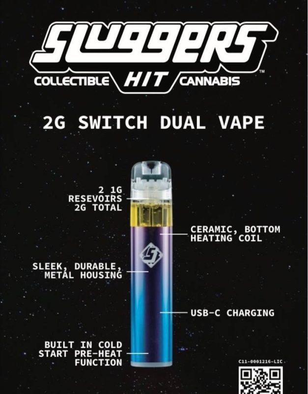 Buy Sluggers Hit 2g Switch dual Vape